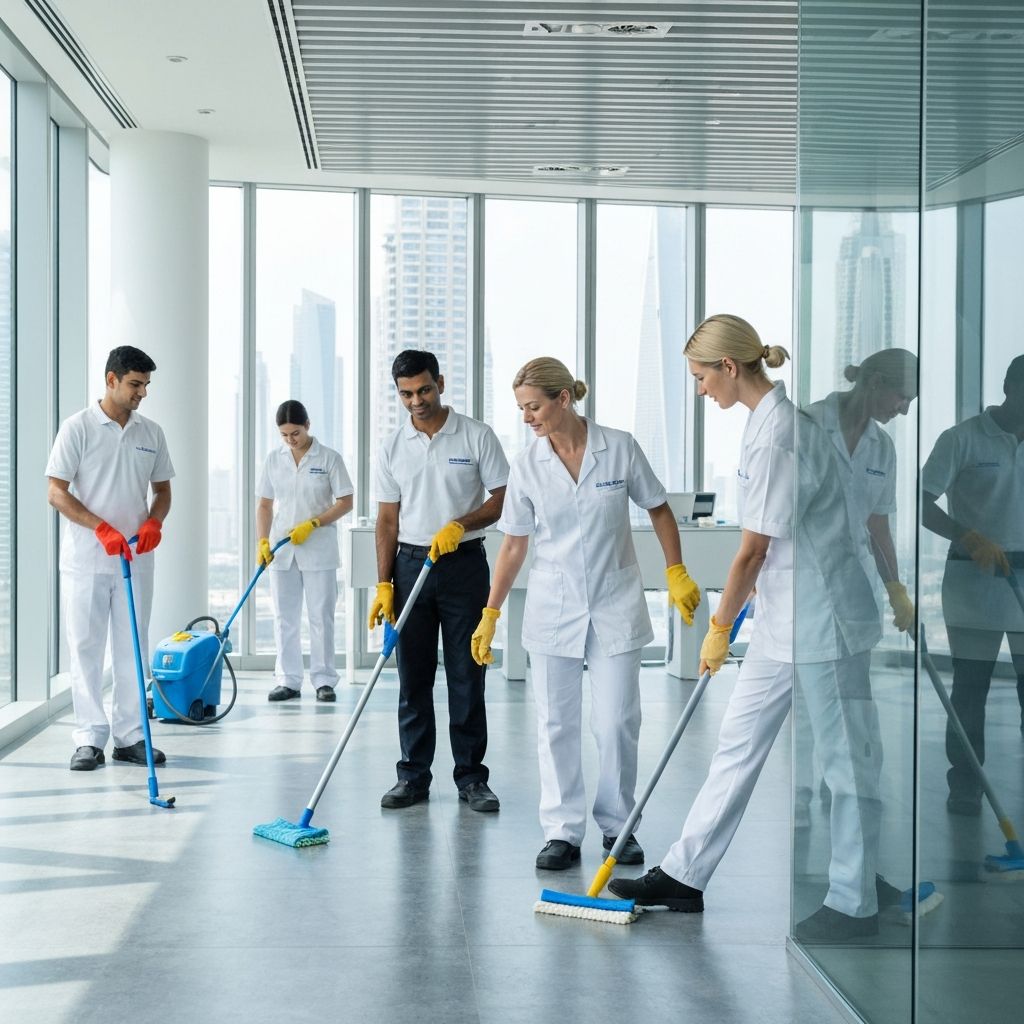 Cleaning team